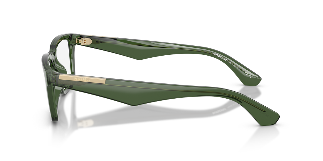 Occhiali da vista burberry be2428u 4174 verde rectangular masculino taglia 54mm - Vista dettagliata
