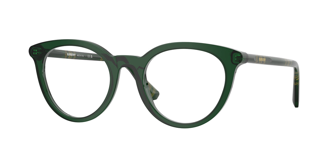 Occhiali da vista burberry be2429 4162 verde round femenino taglia 50mm - Vista principale