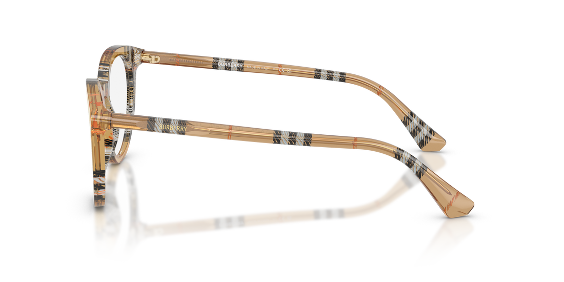 Occhiali da vista burberry be2429 4163 marron round femenino taglia 48mm - Vista dettagliata