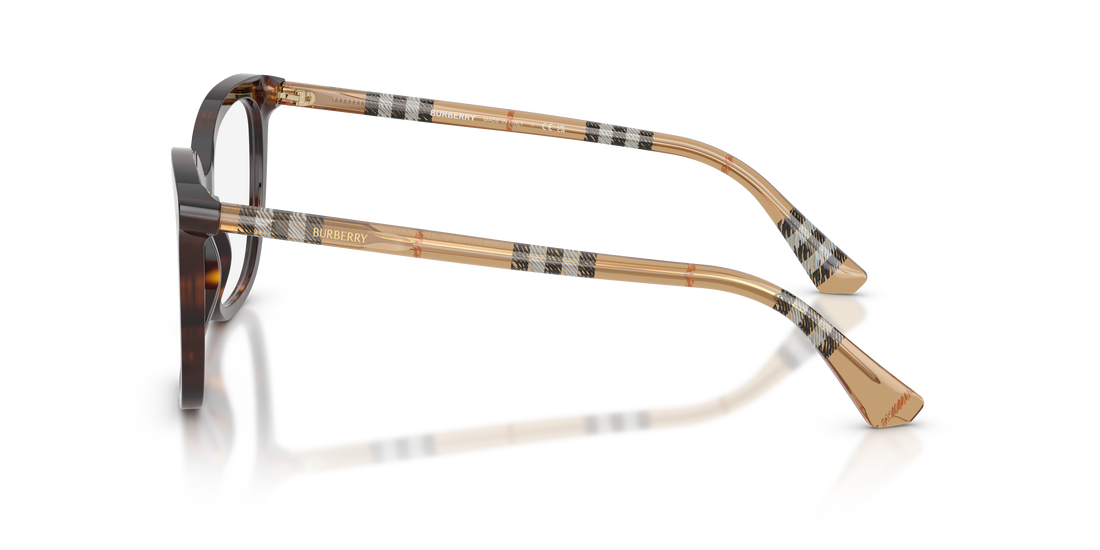 Óculos graduados burberry be2430 4216 marron square femenino tamanho 51mm - Vista de detalhe
