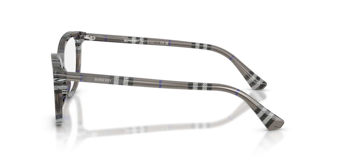 Occhiali da vista burberry be2431 4166 gris cat eye femenino taglia 52mm - Vista dettagliata