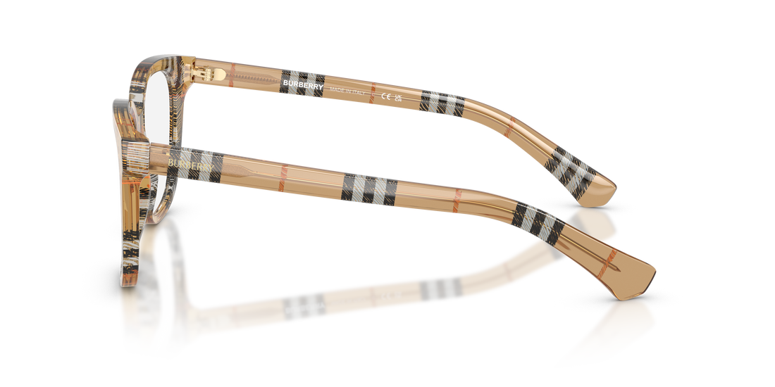 Prescription glasses burberry be2439 4163 marron pantos femenino size 50mm - Detailed view