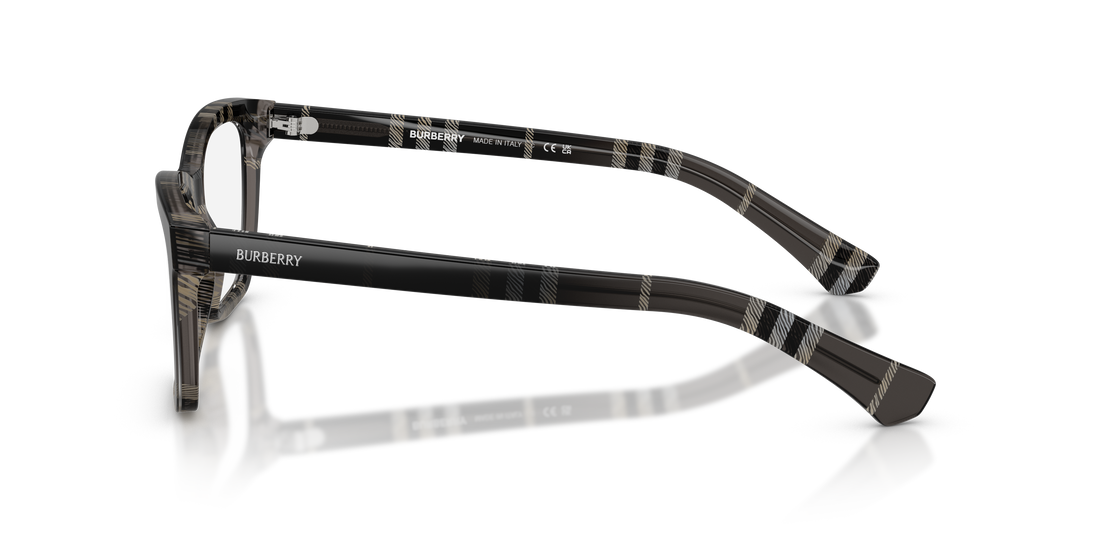 Prescription glasses burberry be2440 4200 gris rectangular femenino size 54mm - Detailed view