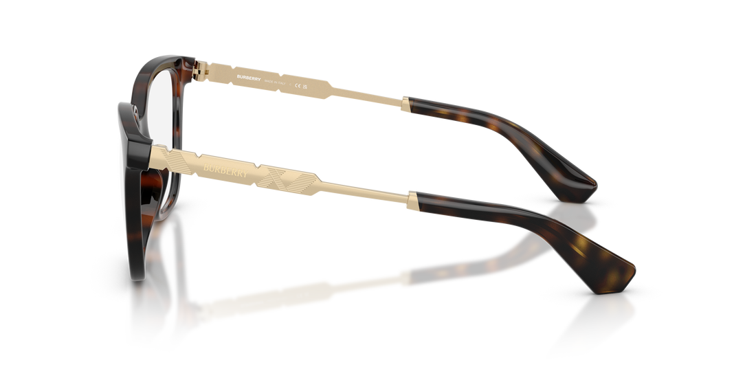 Prescription glasses burberry be2441u 3002 marron square femenino size 51mm - Detailed view