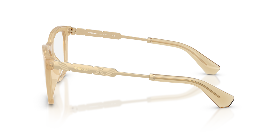 Prescription glasses burberry be2442u 4198 amarillo rectangular femenino size 52mm - Detailed view