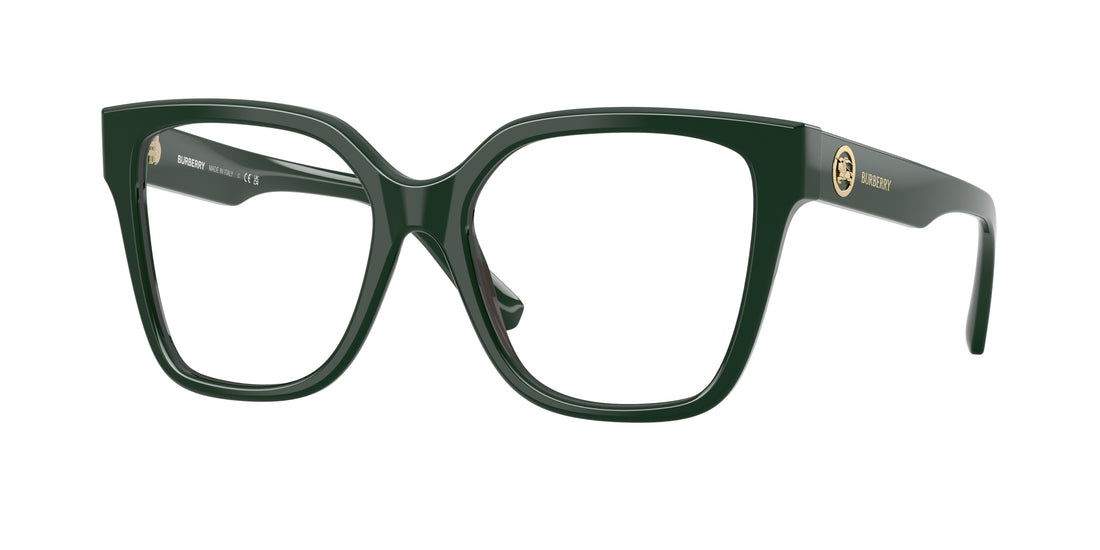 Prescription glasses burberry be2443 4203 verde square femenino size 53mm - Main view