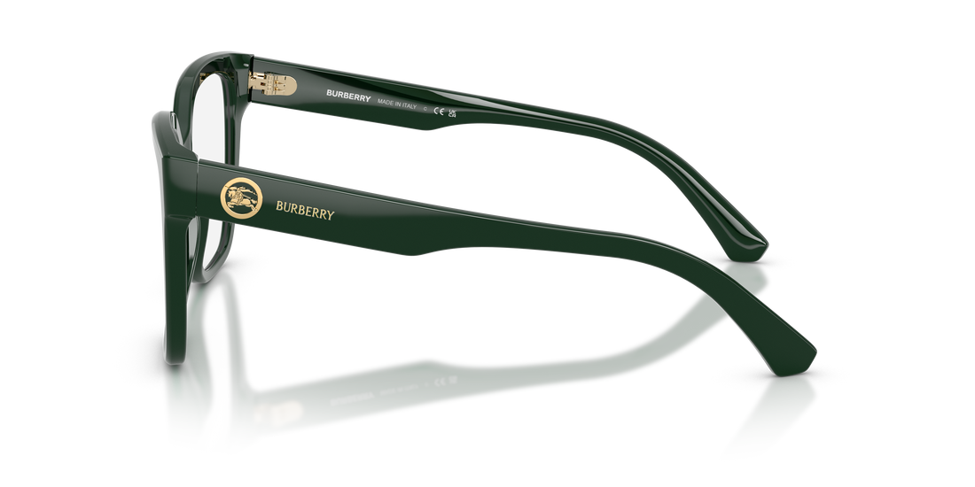 Prescription glasses burberry be2443 4203 verde square femenino size 51mm - Detailed view