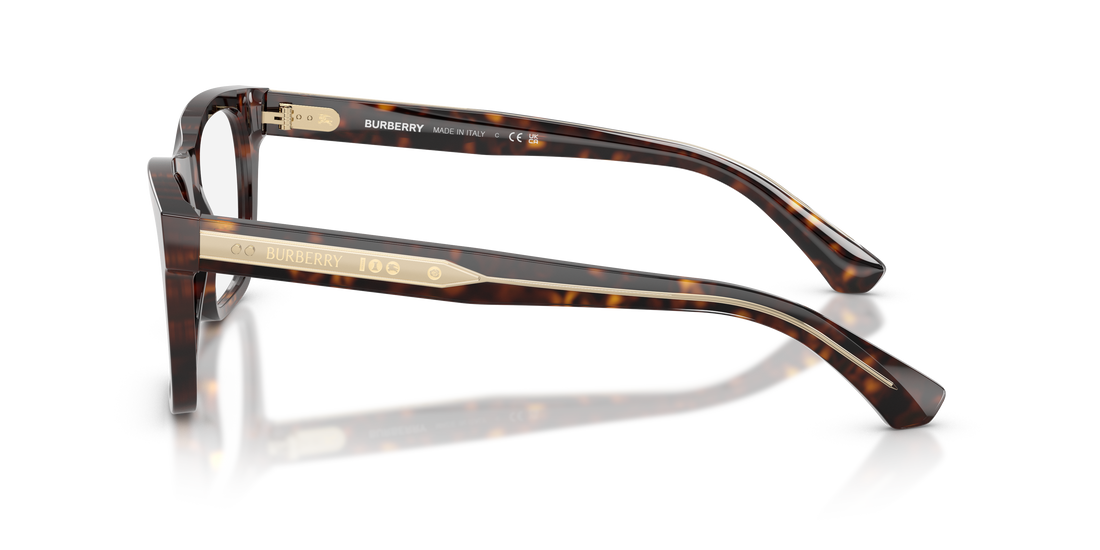 Prescription glasses burberry be2445 4205 marron square masculino size 50mm - Detailed view