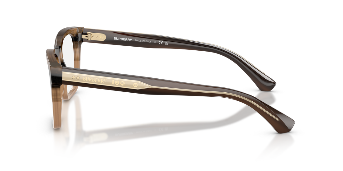 Prescription glasses burberry be2445 4207 beige square masculino size 52mm - Detailed view