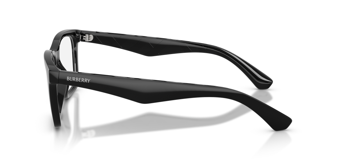 Prescription glasses burberry be2446u 3001 negro rectangular masculino size 53mm - Detailed view
