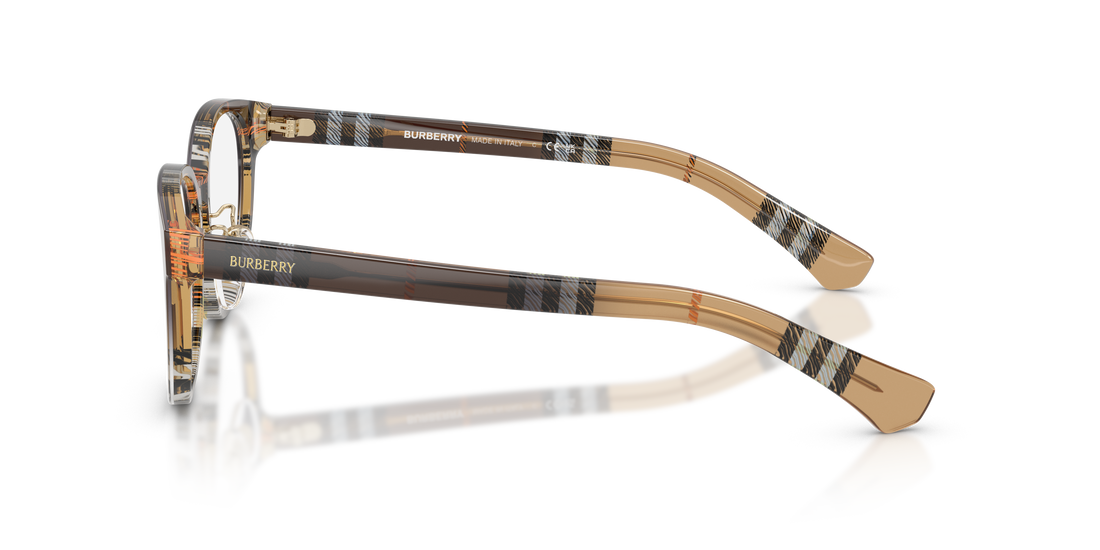 Óculos graduados burberry be2448d 4202 marron pantos femenino tamanho 53mm - Vista de detalhe