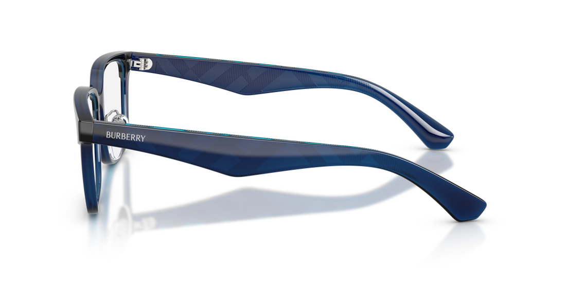 Óculos graduados burberry be2450d 4110 azul square masculino tamanho 56mm - Vista de detalhe