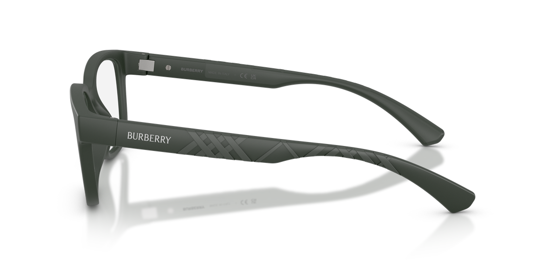 Prescription glasses burberry be2451u 4232 verde rectangular masculino size 52mm - Detailed view