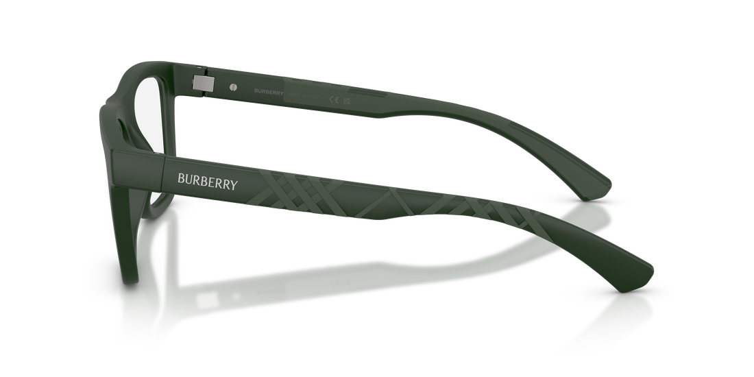 Prescription glasses burberry be2452u 4232 verde rectangular masculino size 51mm - Detailed view