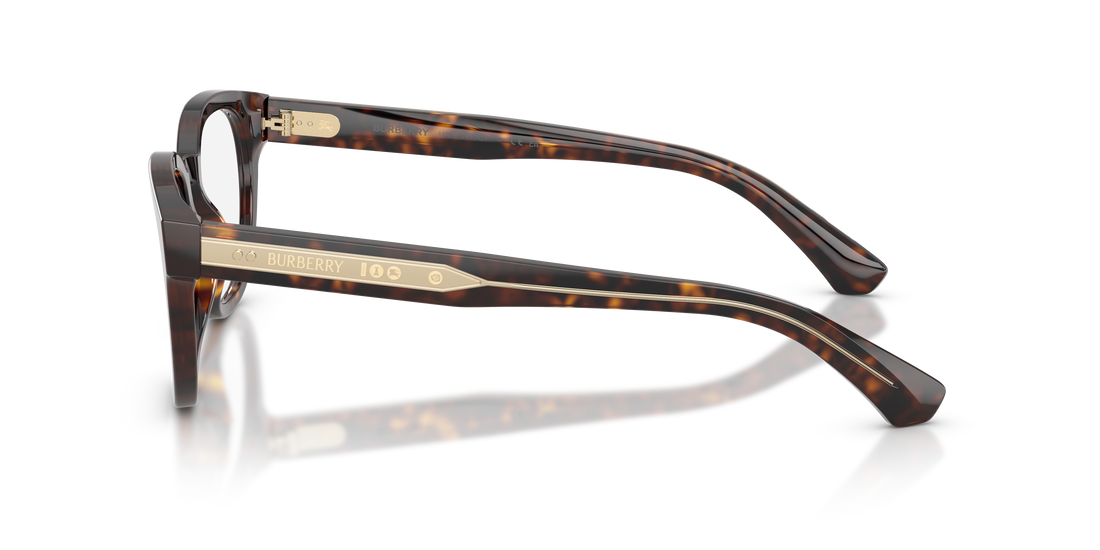 Occhiali da vista burberry be2454 4205 marron round masculino taglia 49mm - Vista dettagliata