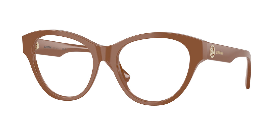 Prescription glasses burberry be2458 4222 marron cat eye femenino size 54mm - Main view