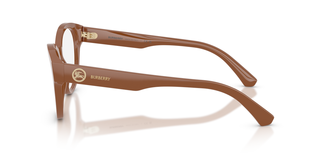 Occhiali da vista burberry be2458 4222 marron cat eye femenino taglia 52mm - Vista dettagliata