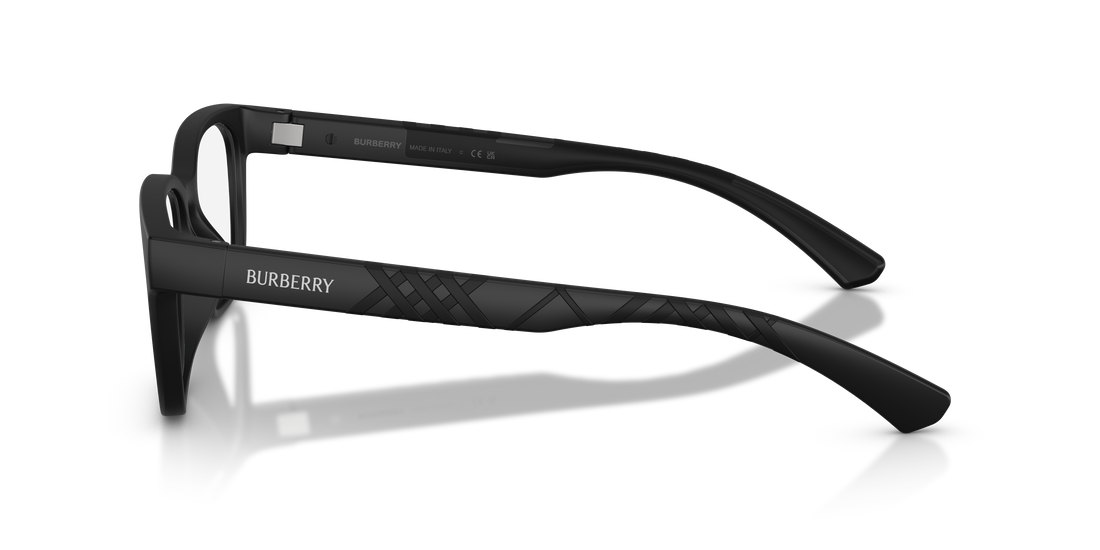 Prescription glasses burberry be2460d 3464 negro rectangular masculino size 55mm - Detailed view