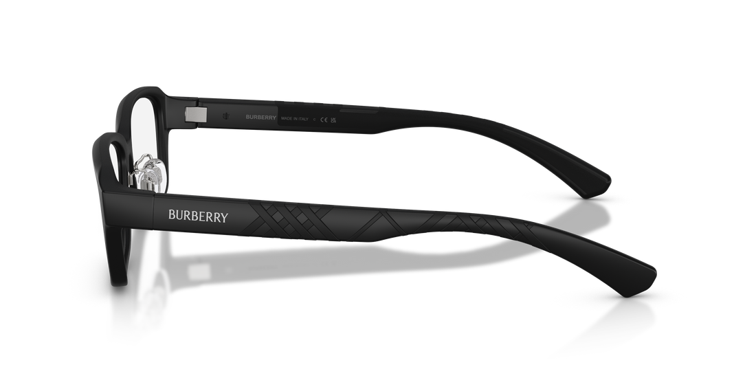 Prescription glasses burberry be2461d 3464 negro rectangular masculino size 56mm - Detailed view