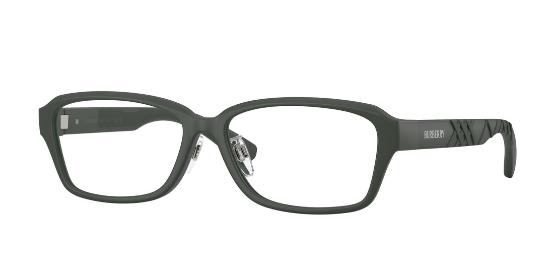 Prescription glasses burberry be2461d 4232 verde rectangular masculino size 56mm - Main view