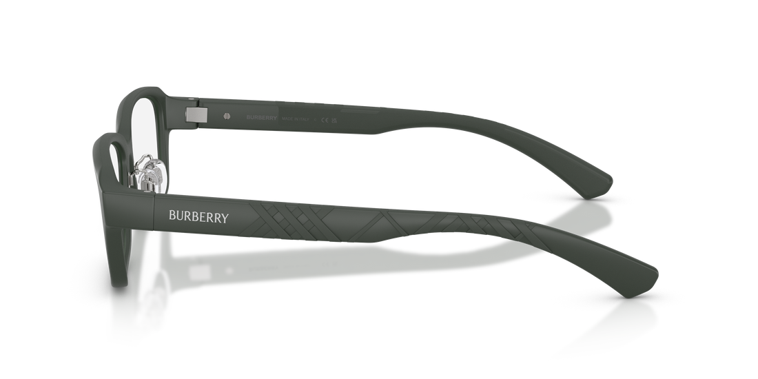 Prescription glasses burberry be2461d 4232 verde rectangular masculino size 56mm - Detailed view