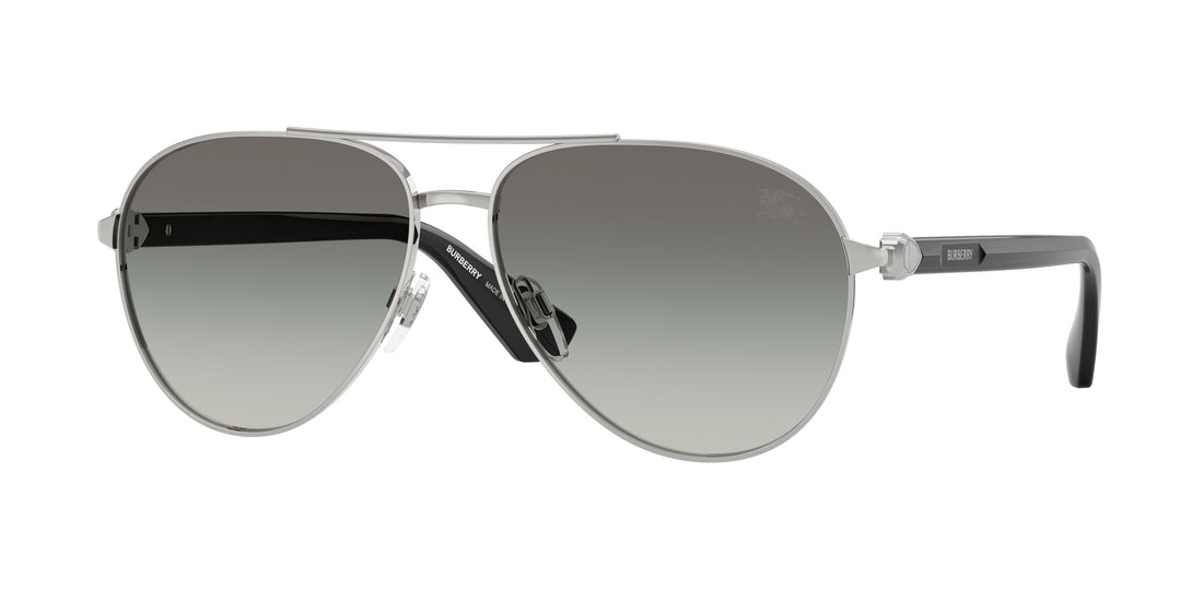 Occhiali da sole burberry be3167 100511 plateado pilot masculino taglia 59mm - Vista principale