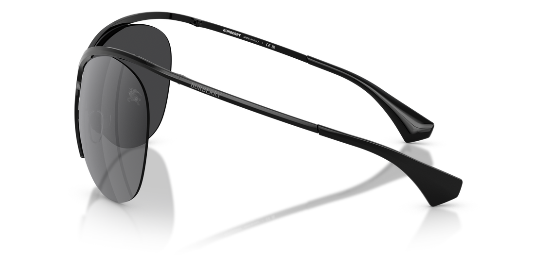 Occhiali da sole burberry be3168 10016g negro cat eye femenino taglia 37mm - Vista dettagliata