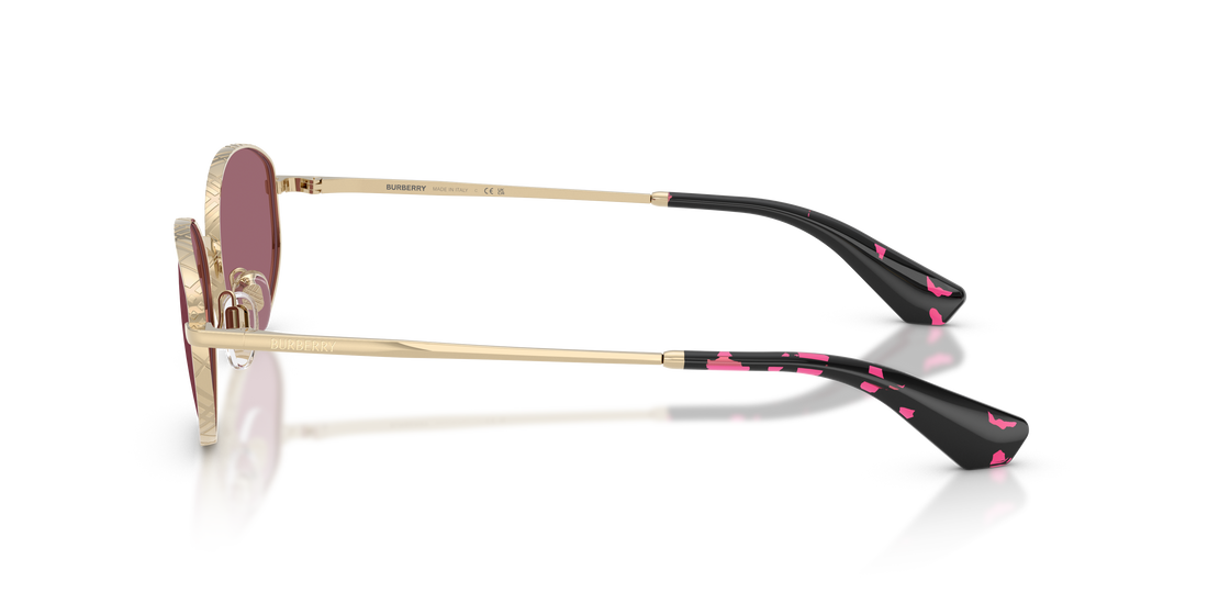 Occhiali da sole burberry be3169 11091a dorado oval femenino taglia 55mm - Vista dettagliata