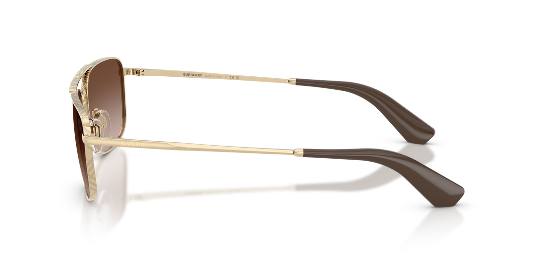 Lunettes de soleil burberry be3170 110913 dorado pilot masculino taille 59mm - Vue détaillée