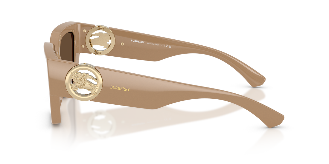 Occhiali da sole burberry be4472u 399073 beige square femenino taglia 53mm - Vista dettagliata