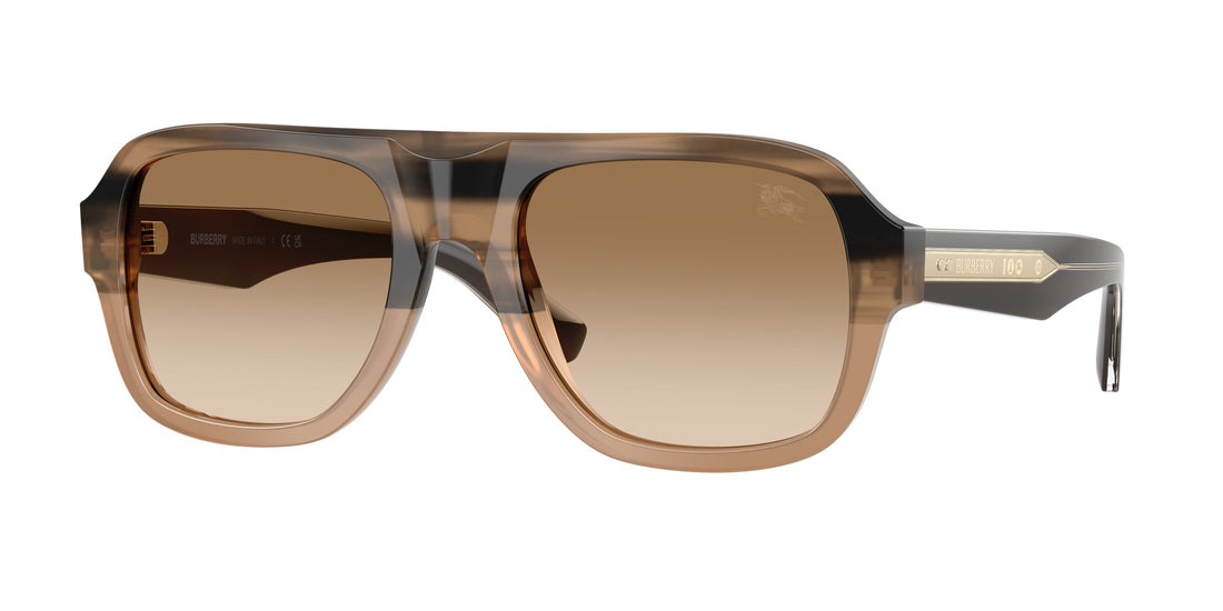 Occhiali da sole burberry be4478 420789 beige pilot masculino taglia 55mm - Vista principale