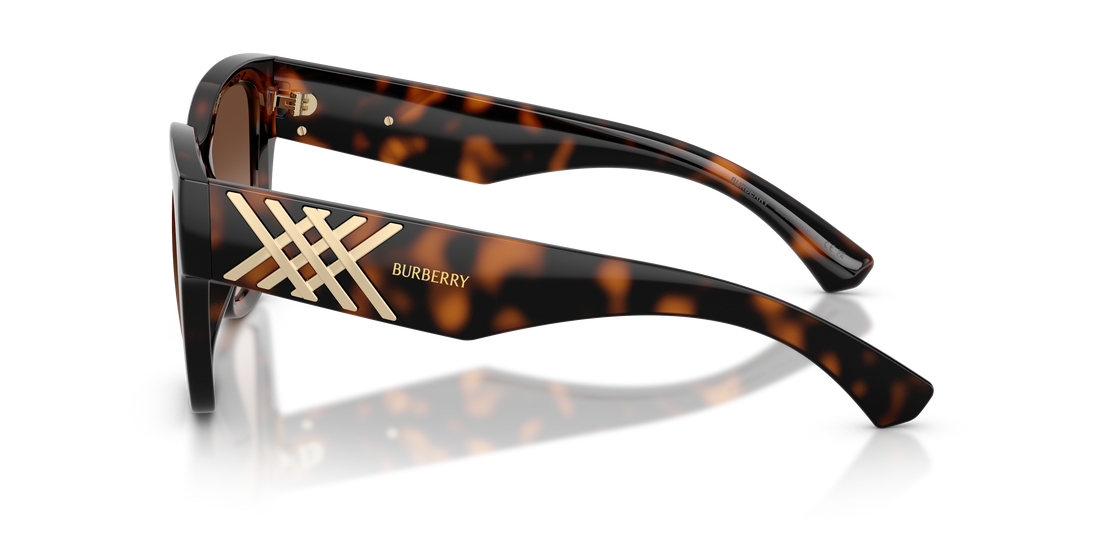 Lunettes de soleil burberry be4489u 300213 marron square femenino taille 53mm - Vue détaillée