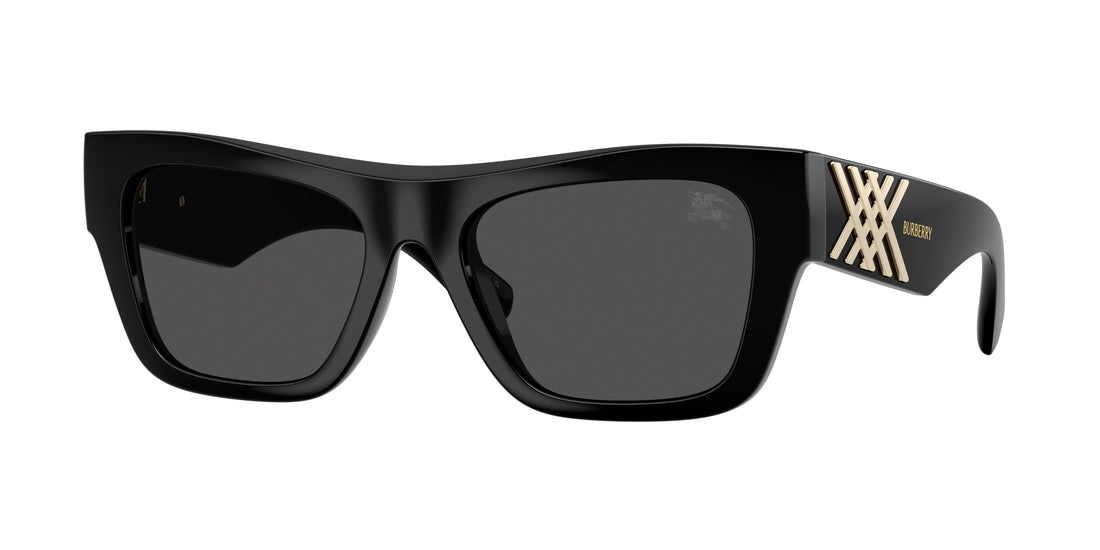 Lunettes de soleil burberry be4490u 300187 negro rectangular femenino taille 53mm - Vue principale