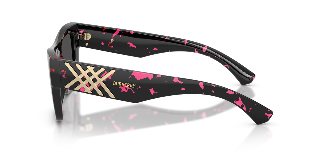 Occhiali da sole burberry be4490u 412687 violeta rectangular femenino taglia 53mm - Vista dettagliata