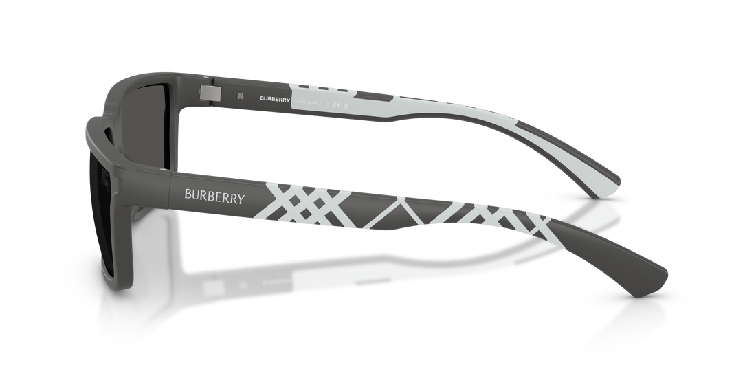 Sonnenbrillen burberry be4495d 423387 gris rectangular masculino größe 61mm - Detailansicht