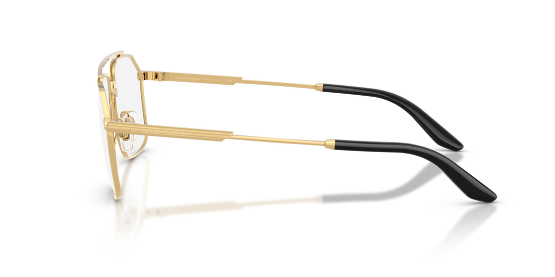 Gafas graduadas dolce & gabbana dg1364 02 dorado pilot masculino talla 58mm - Vista de detalle