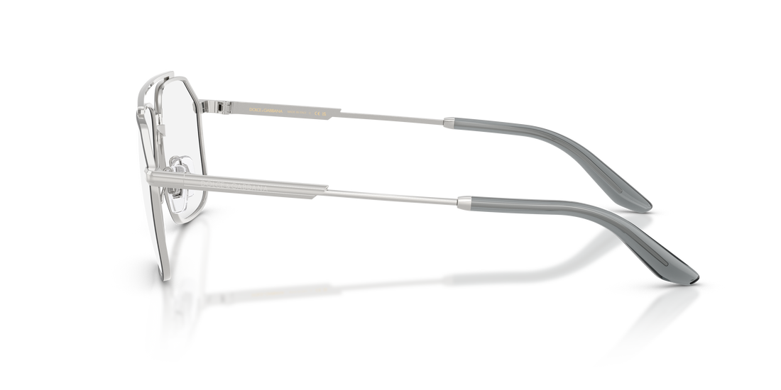 Gafas graduadas dolce & gabbana dg1364 1324 plateado pilot masculino talla 56mm - Vista de detalle
