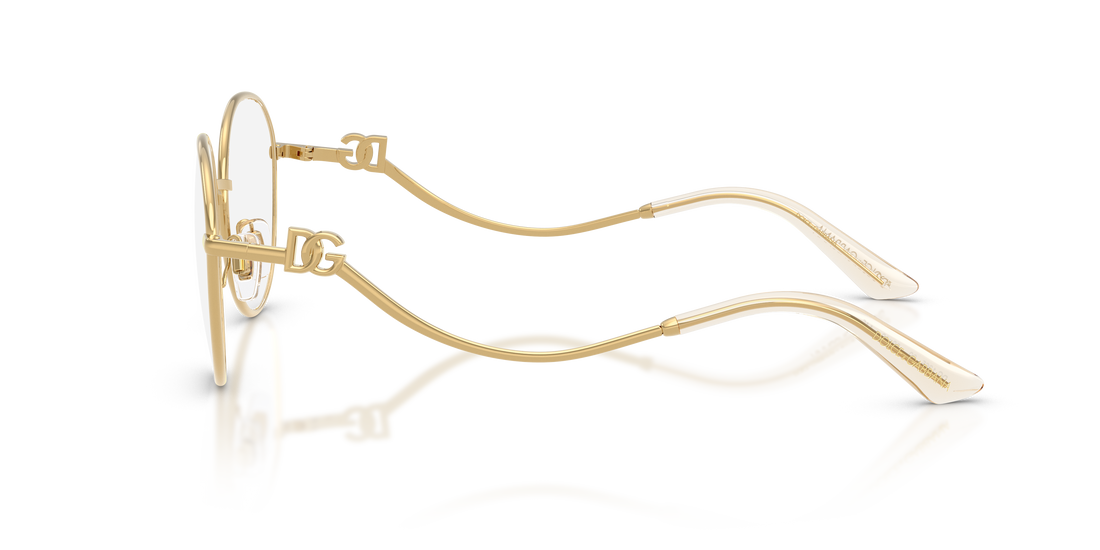 Prescription glasses dolce & gabbana dg1365 02 dorado round femenino size 53mm - Detailed view