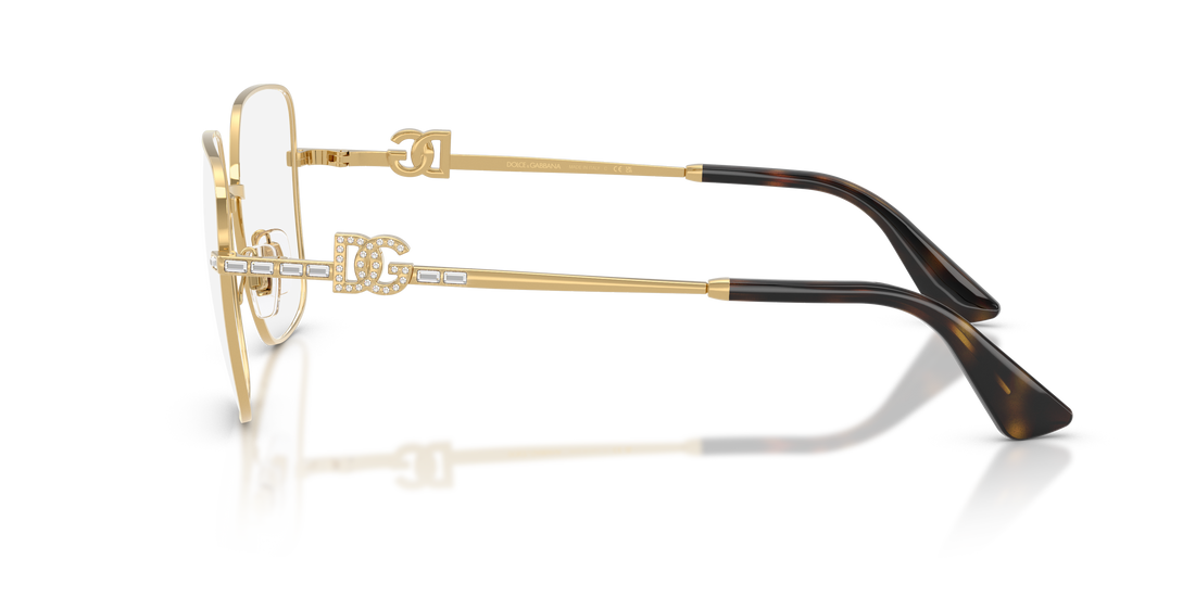 Gafas graduadas dolce & gabbana dg1367b 02 dorado square femenino talla 56mm - Vista de detalle