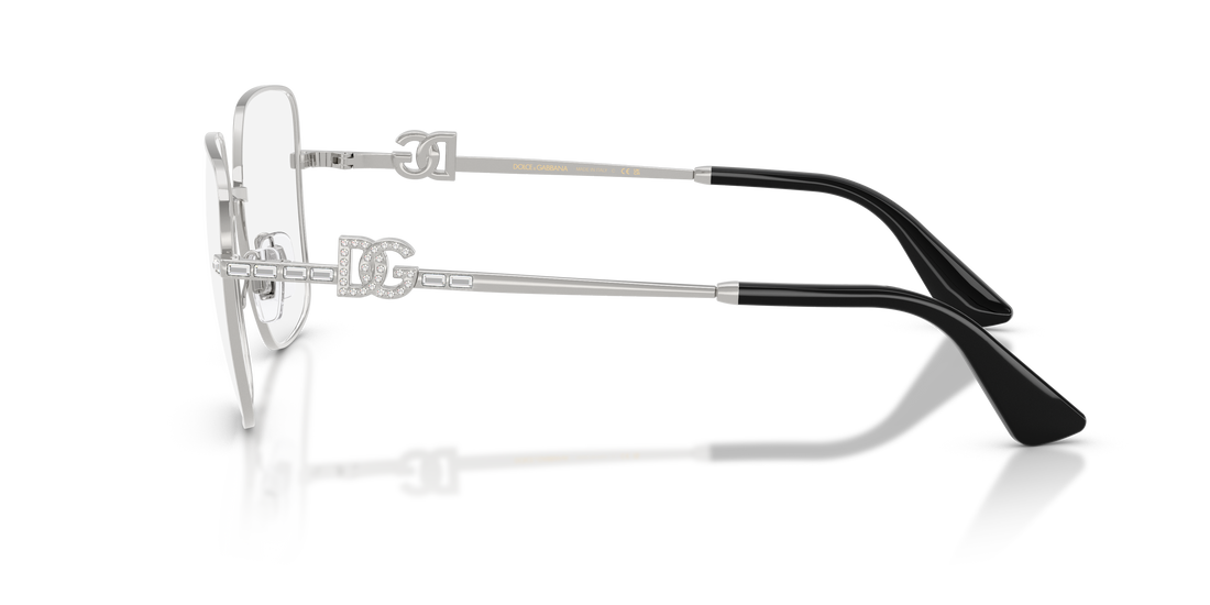Gafas graduadas dolce & gabbana dg1367b 05 plateado square femenino talla 54mm - Vista de detalle