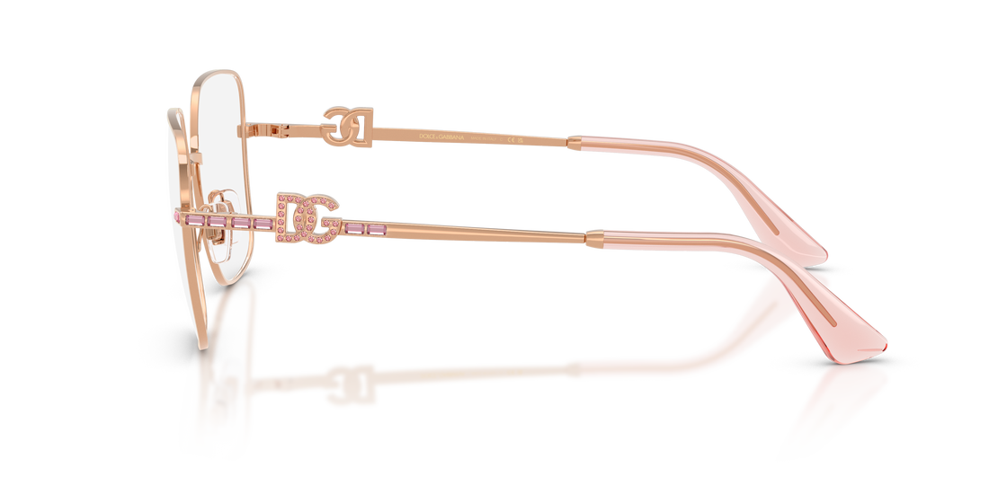 Gafas graduadas dolce & gabbana dg1367b 1298 dorado square femenino talla 54mm - Vista de detalle