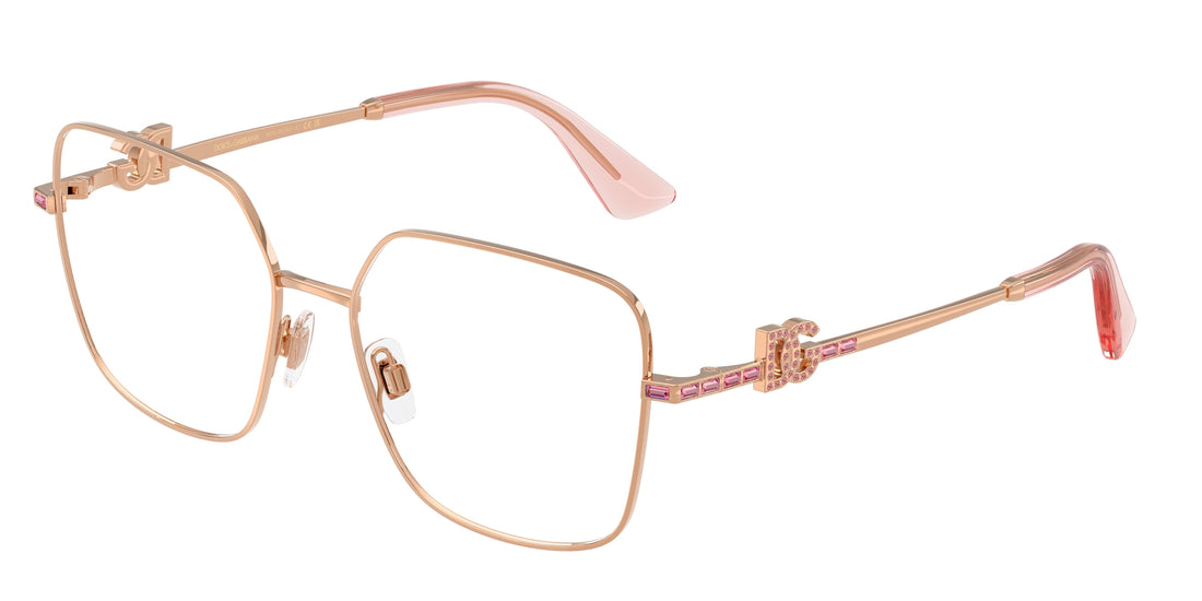 Gafas graduadas dolce & gabbana dg1367b 1298 dorado square femenino talla 56mm - Vista principal