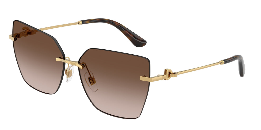 Óculos de sol dolce & gabbana dg2321 02/13 dorado cat eye femenino tamanho 62mm - Vista principal