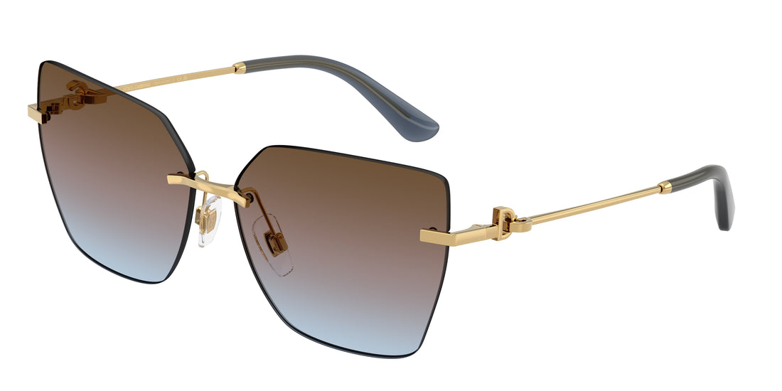 Sunglasses dolce & gabbana dg2321 02/48 dorado cat eye femenino size 62mm - Main view