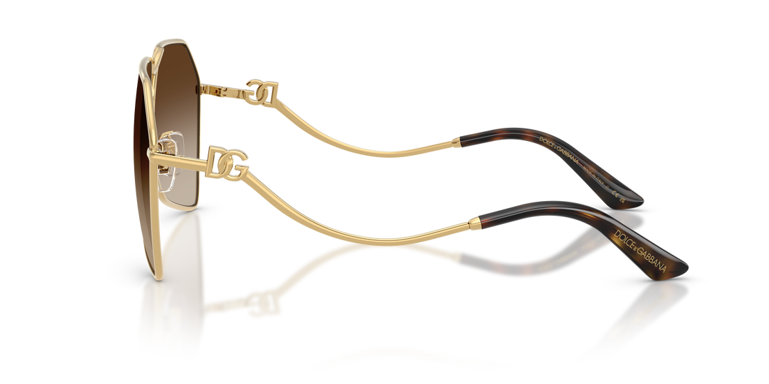 Sunglasses dolce & gabbana dg2326 02/13 dorado pilot femenino size 62mm - Detailed view