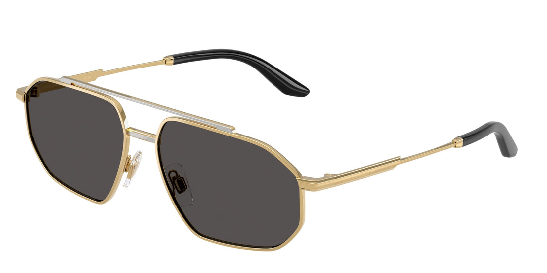 Sunglasses dolce & gabbana dg2328 131387 dorado pilot masculino size 59mm - Main view
