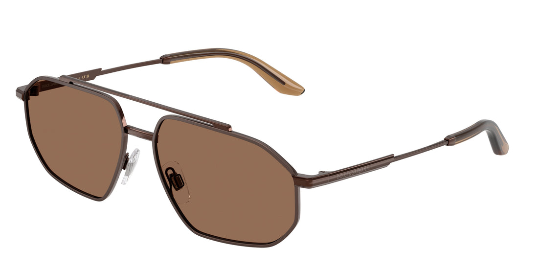 Sunglasses dolce & gabbana dg2328 133673 marron pilot masculino size 59mm - Main view