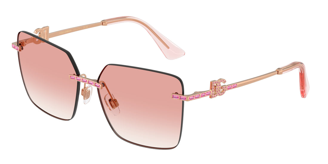 Sunglasses dolce & gabbana dg2332b 12988d dorado square femenino size 59mm - Main view