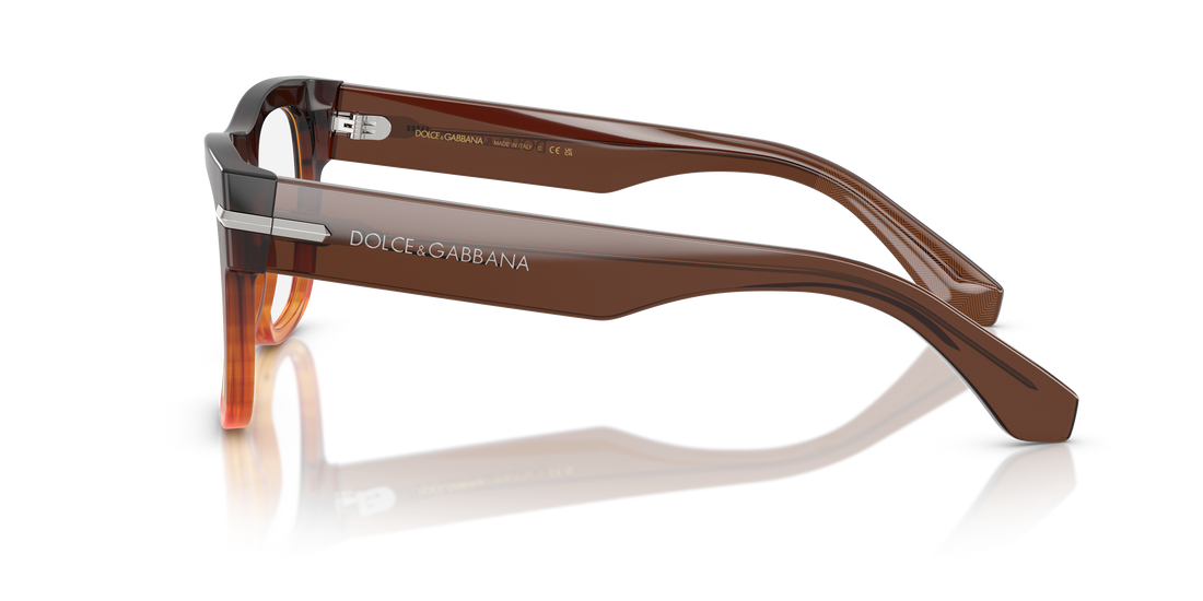 Gafas graduadas dolce & gabbana dg3407 3486 marron square masculino talla 54mm - Vista de detalle