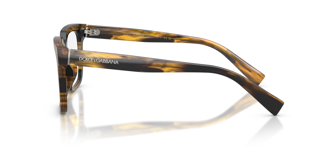 Gafas graduadas dolce & gabbana dg3422 3063 havana square masculino talla 53mm - Vista de detalle